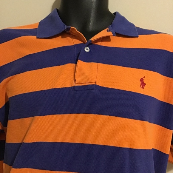 Ralph Lauren Blue Label Other - POLO RALPH LAUREN, GREAT CONDITION DISTRESSED ORANGE/BLUE SHORT SLEEVES